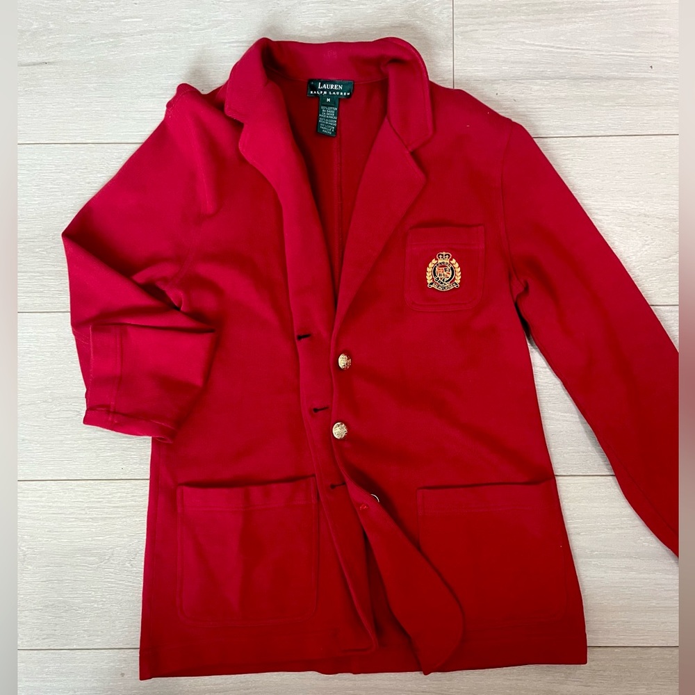 Lauren Ralph Lauren Red Vintage Blazer